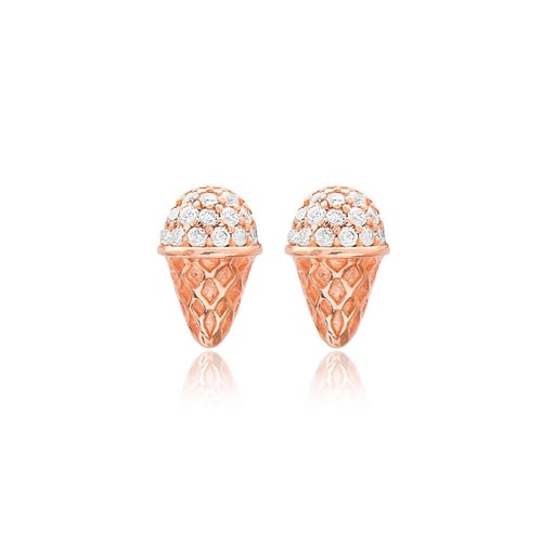 أقراط الكرة المتوهجة بأحجار الزيركون وبريق الذهب -...