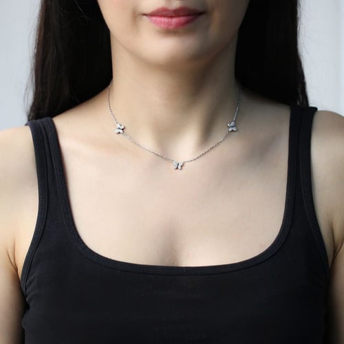 قلادة الفراشات الثلاثة عذوبة المساء أحدث تشكيلة من...