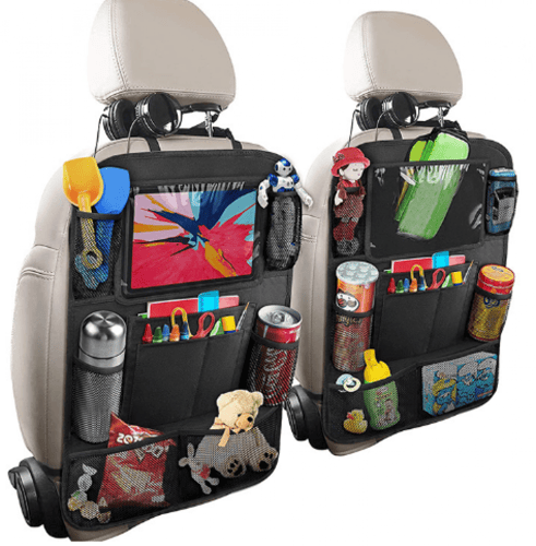 منظم مقعدة السيارة للأطفال ذو جيوب لتنظيم اشياء ال...