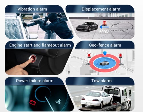 جهاز تتبع 4G مع خاصية اطفاء السيارة عن بعد وتنبيه...