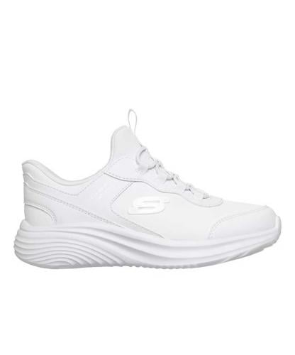Skechers Boys' White School Sleep Ins, Comfortable for Sports, Memory Foam, Easy to Wear