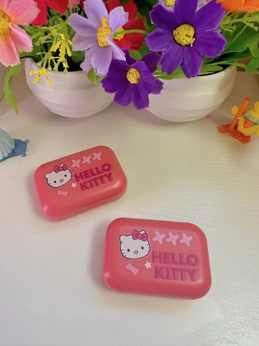 علبة عدسات بمرآه مع ملقط ومساعد هيلوكيتي فوشي