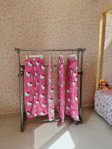 سروال هيلو كيتي وردي قطني 100%