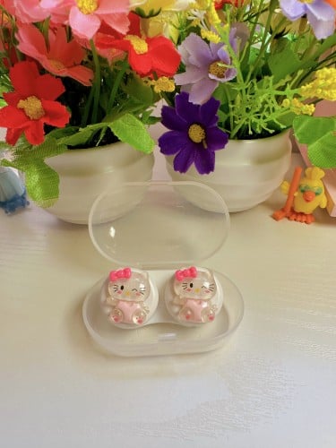 علبة عدسات مع ملقط ومساعد هيلوكيتي