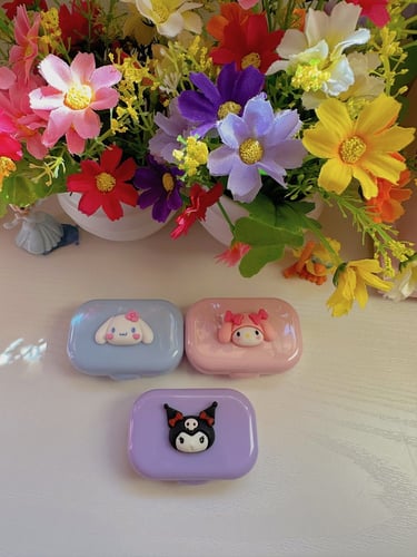 علبة عدسات بمرآه مع ملقط ومساعد كورومي