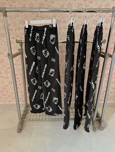 سروال هيلو كيتي أسود قطني 100%