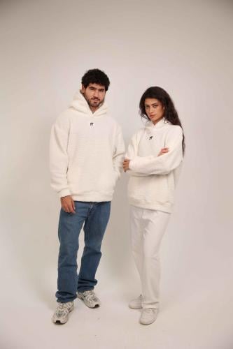 هودي ابيض فرو