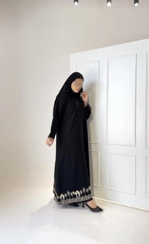 عباية موديل تطريز نخله وجمل