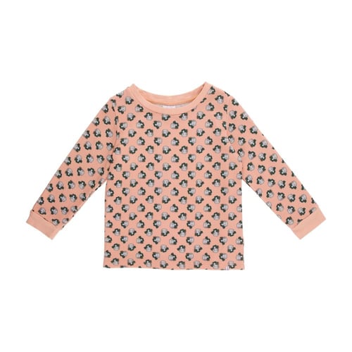 بلوزة اكمام طويلة مشمشي و تاج