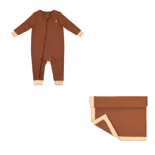 هدية قطعتين بني