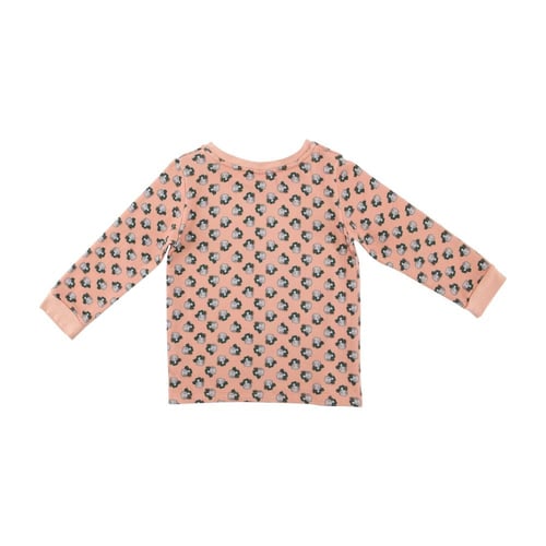 بلوزة اكمام طويلة مشمشي و تاج