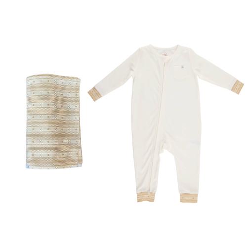 هدية للأطفال ابيض قطعتين