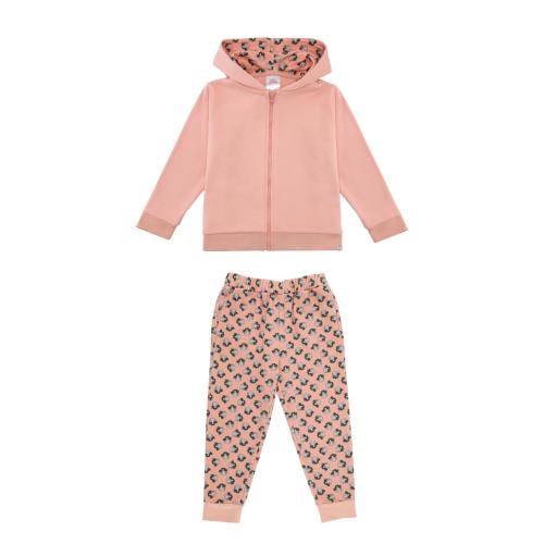 هودي بسحاب وبنطلون مشمشي