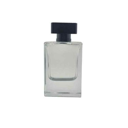 علب زجاج عطور فارغ شفاف غطاء اسود 12قطعة-50مل