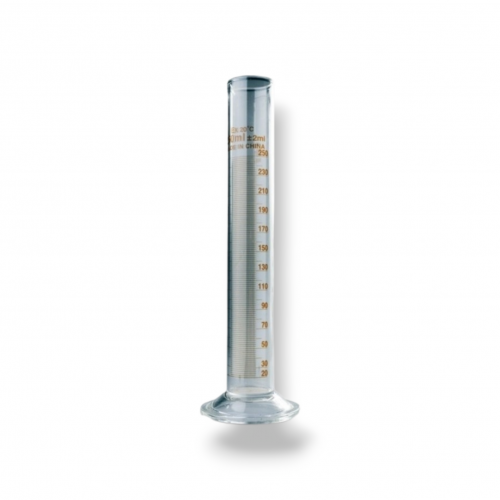 معيار زجاج مخبار 250 ملي مدرج بشفة