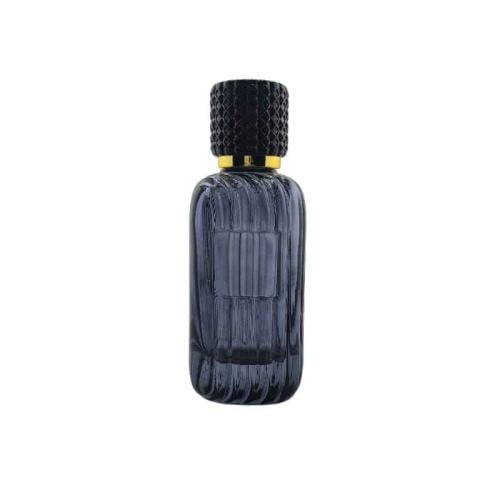 علب زجاج عطور فارغة فخمة اسود12قطعة 70مل