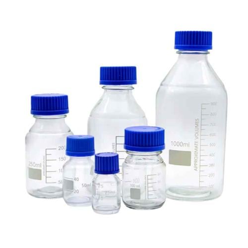 حافظة عطور فاخرة بغطاء ازرق متعدة الاحجام