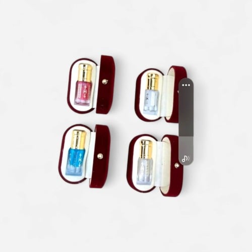 علبة إهداء ربع تولة فارغ سعة 3 مليلتر فاخرة (مجموع...