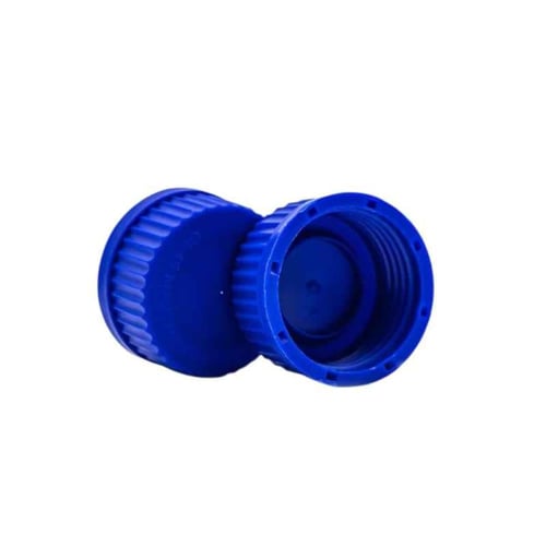 حافظة عطور فاخرة بغطاء ازرق متعدة الاحجام