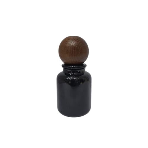 علب زجاجات عطور فارغة اسود 12قطعة 30مل
