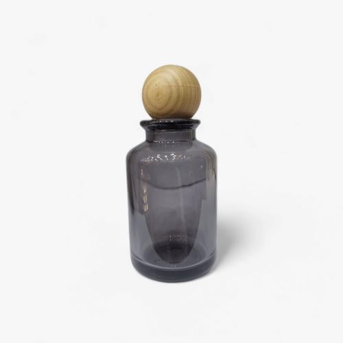علب زجاجات عطور فارغة اسود شفاف - 12 قطعة