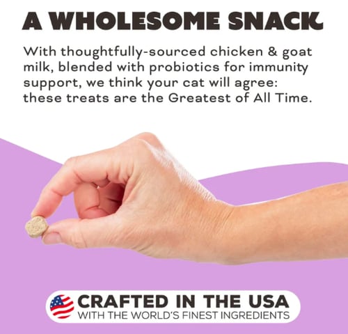 برايمل مكافآت للقطط الدجاج و حليب الماعز مجففة بال...