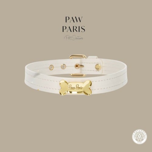 White purity collar for dogs