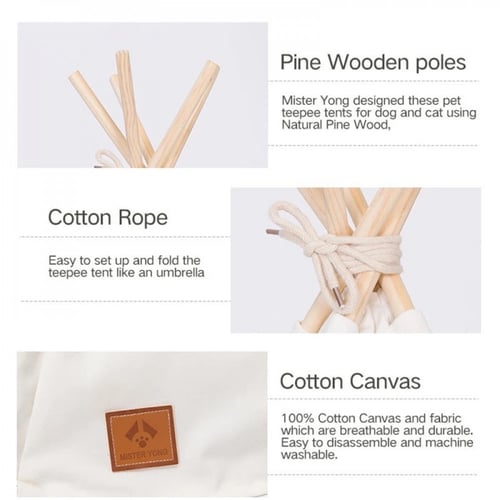 سرير للقطط والكلاب على شكل خيمة