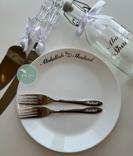 طقم عقد قران فضي بشرايط