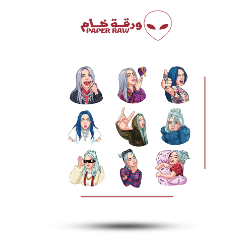 ستيكرات بيلي آيليش تشيبي