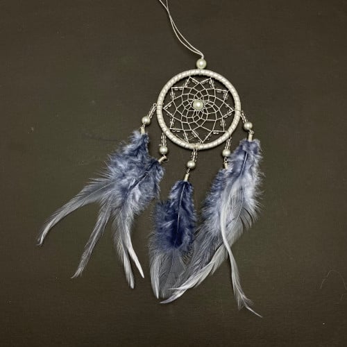 تعليقة ريش رمادي