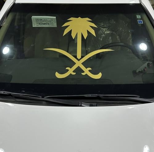 شعار السعودية سيفين ونخلة