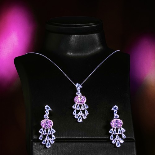 طقم لوسينا فضة 925 أصلي