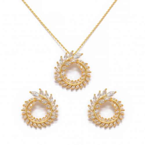 طقم غصن شوبارد المذهل - مطلي ذهب