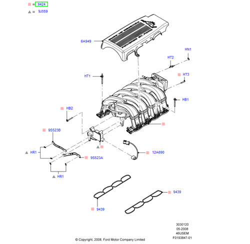 ثلاجة مكينة موستينق 10/05 V8