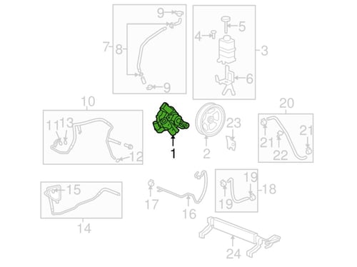 علبة دركسون فوقاني اكاديا/ترفيس 17/07 ⭐⭐⭐