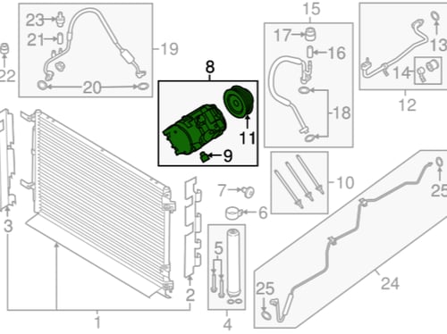 كمبروسر مكيف F150/فورد 13/11