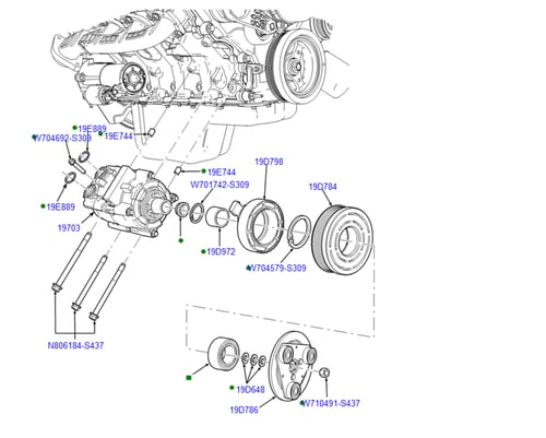 كمبروسر مكيف E-350/E-450/فورد 07/04 اكسيرجن 05/00...