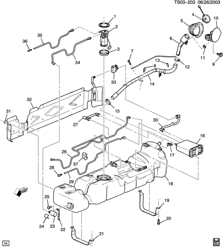 عوامة بنزين كاملة بليزر/انفوي 04/03