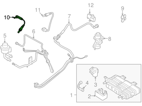 حساس شكمان فوقاني MKZ/فيوجن/ميلان 12/10 سكيب 11/10