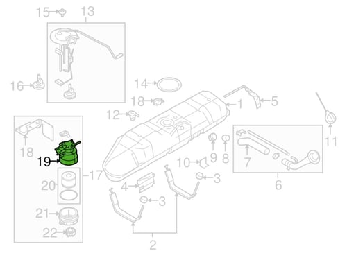 طرمبة بنزين E-350/E-450/E-550/F-250/F-350/F-450/F-...