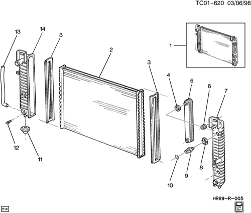 رديتر ماء جمس/سوبربان/يوكن/تاهو 14/00 مبردين ⭐⭐⭐