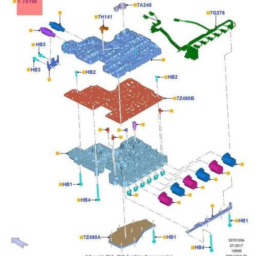 شريحة قير F150/اكسبديشن/نفقيتر 11/07