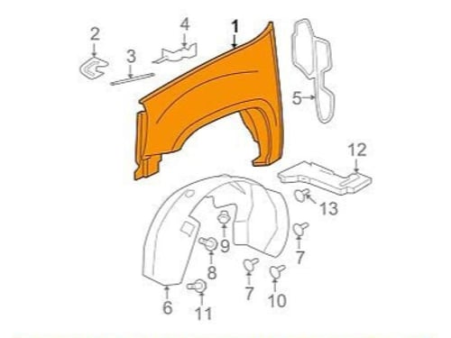رفرف امامي شفر/سلفرادو 14/07⭐⭐⭐
