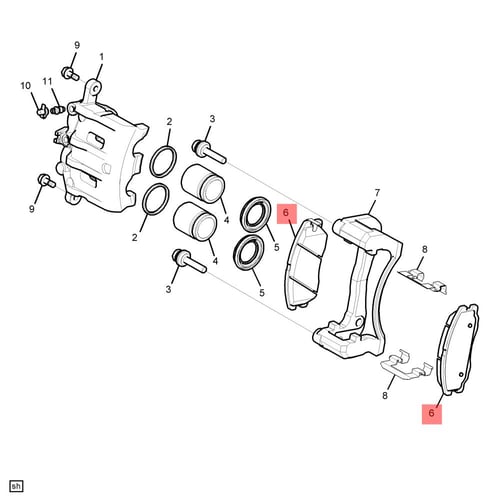 قماش امامي بليزر/اكاديا 19/13 كولرادو 16/12