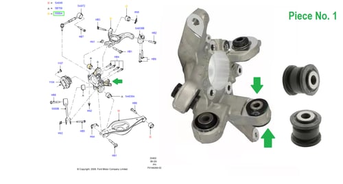 جلدة دنقل فلنجة خلفي تورس/فليكس/اكسبلور 19/11⭐⭐⭐