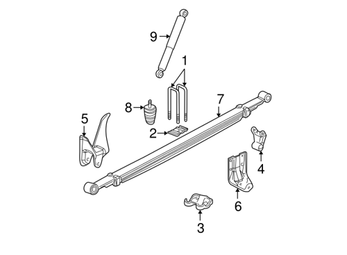 مساعد خلفي جمس/سوبربان/يوكن/تاهو 06/00 كهرباء 8100