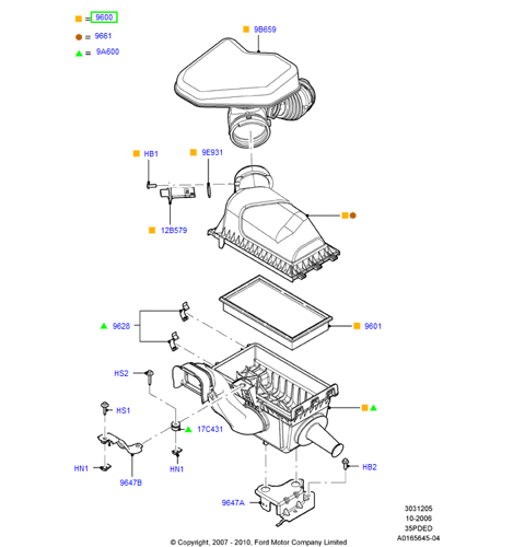 قربة فلتر هواء كاملة MXK/ايدج 10/07⭐⭐⭐