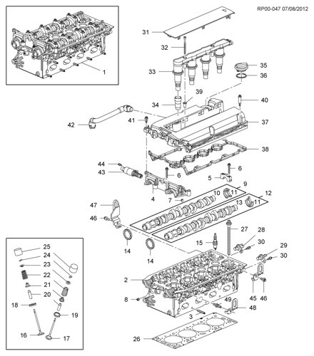 بواجي كروز/افيو/ابترا/ابيكا/سبارك 15/07 طقم 4 حبات...