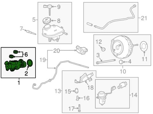 علبة فرامل XTS/امبالا 20/14
